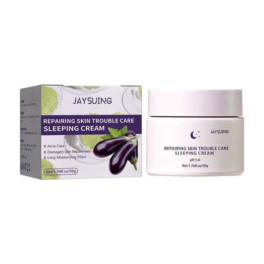 Jaysuing Night Care Sleep Cream, Hydrating Night Repair Skin Barrier Brightening Whitening Cream - 5 - CJ