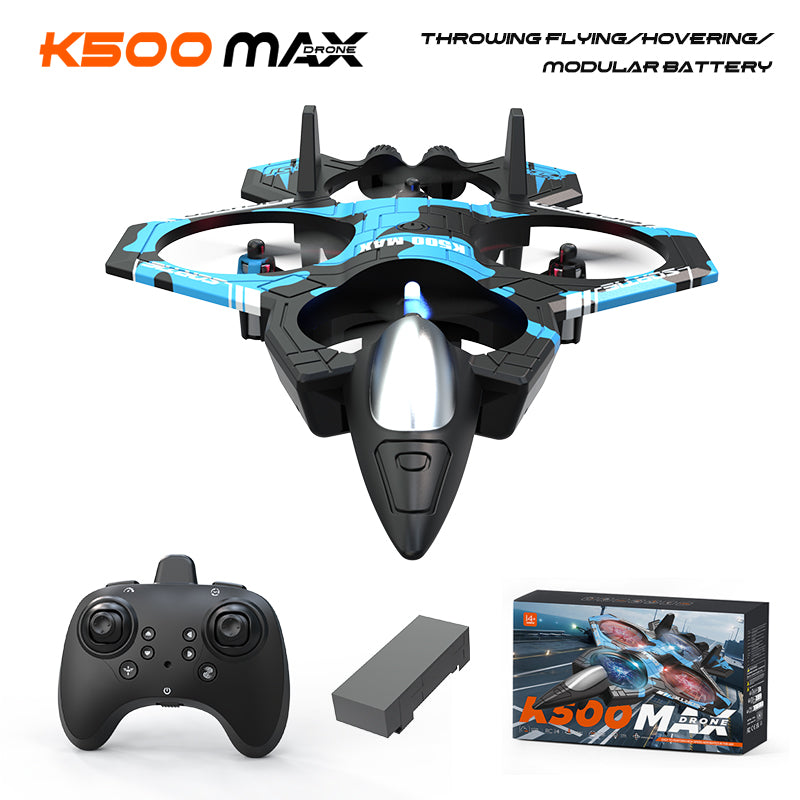 K500 Combat Drone Four - Channel Hovering Quadcopter With Altitude Hold, Flip Stunts, And Remote Control Lighting Plane - 5 - CJ
