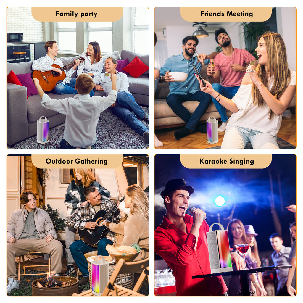 JYX D31-T Karaoke Machine With 2 Wireless Microphones For Adults And Kids