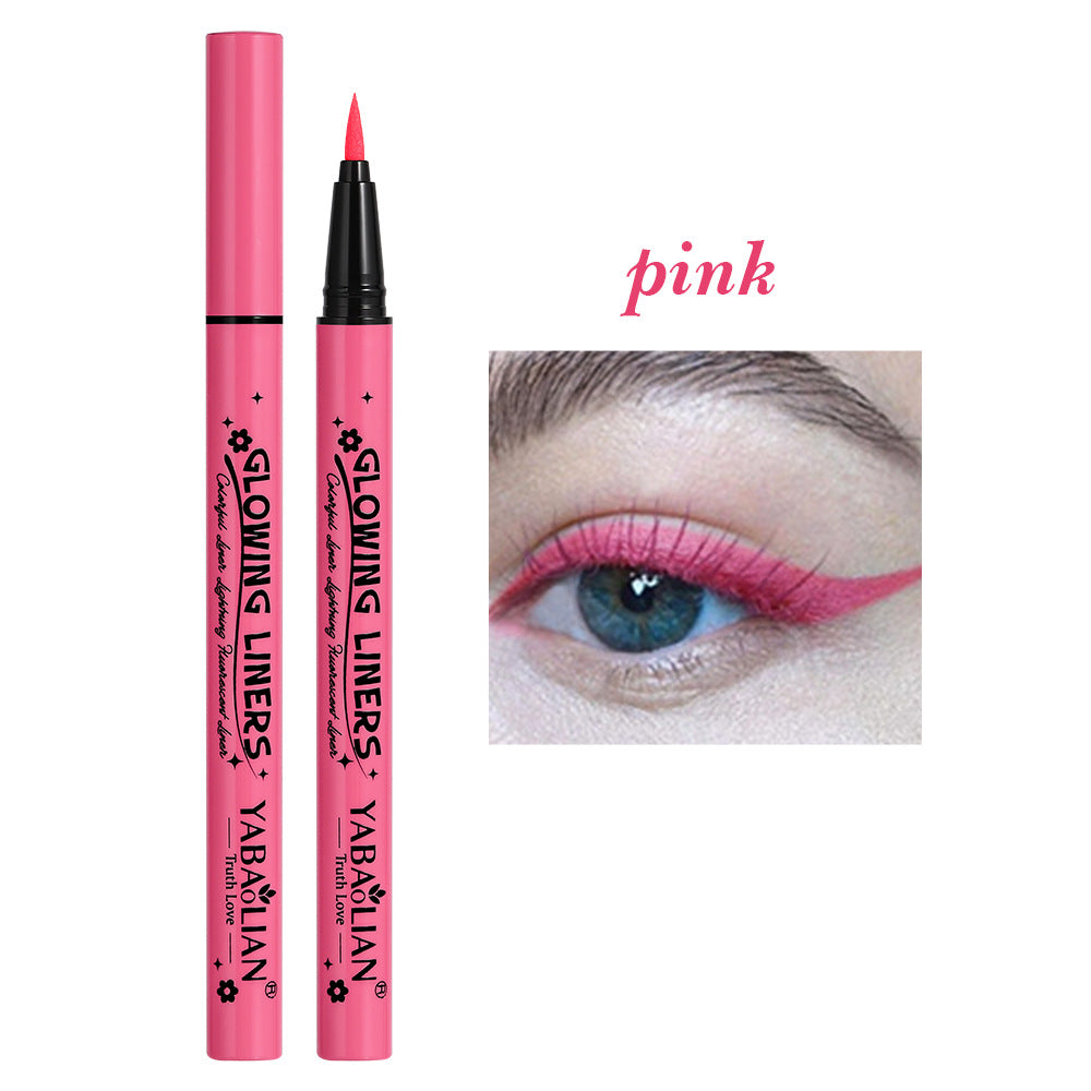 Eyeliner Fluorescent Makeup Waterproof And Sweatproof - 0 - CJ - Pink - CJYD210250902BY