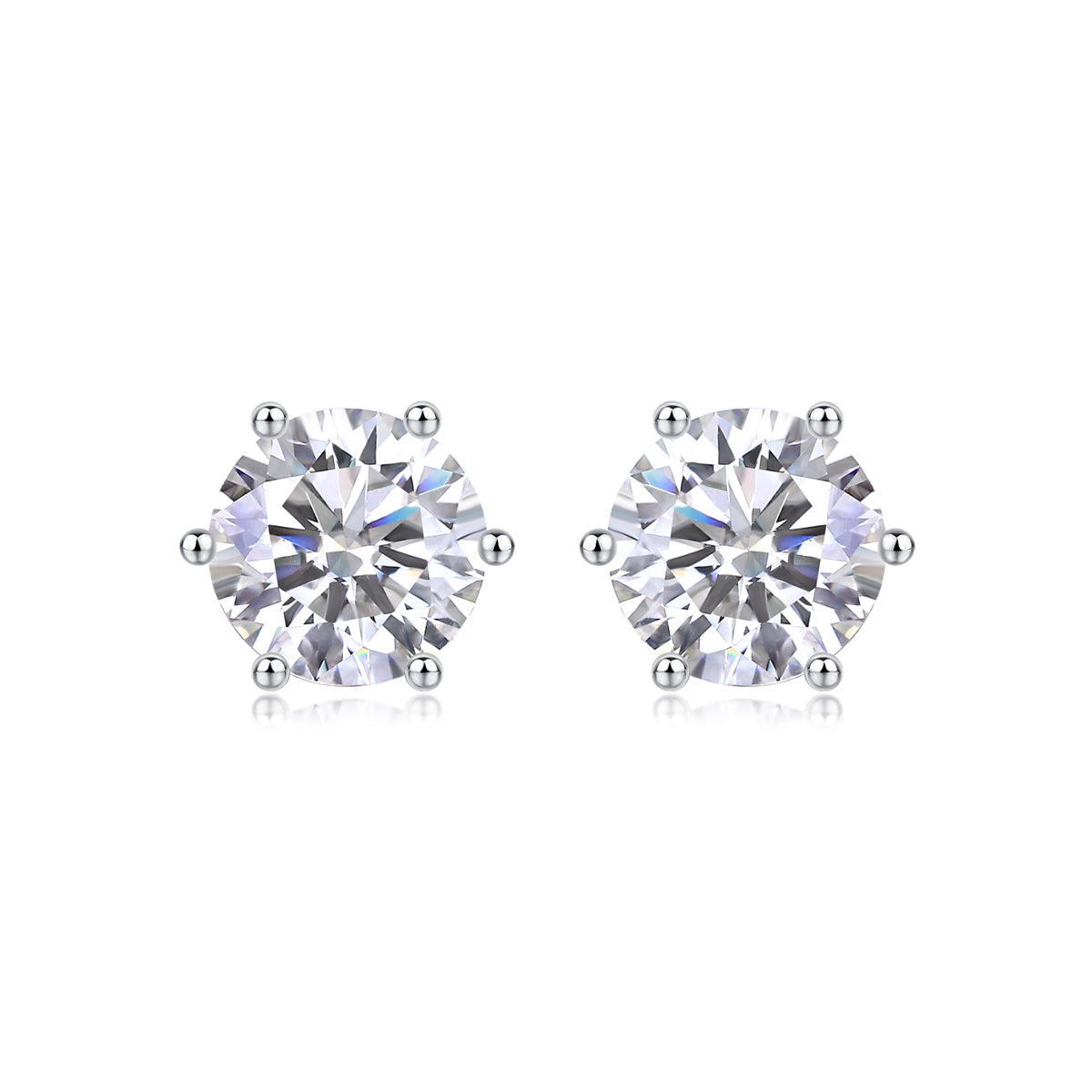 1Years Quiet Good Luxury Fashion Diamond Earrings Stud Mosan Diamond Silver Jewelry Prohibit TikTok sales - 5 - CJ