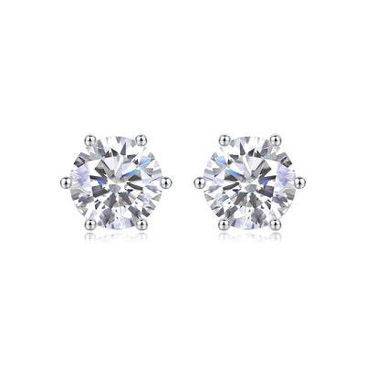 1Years Quiet Good Luxury Fashion Diamond Earrings Stud Mosan Diamond Silver Jewelry Prohibit TikTok sales - 5 - CJ