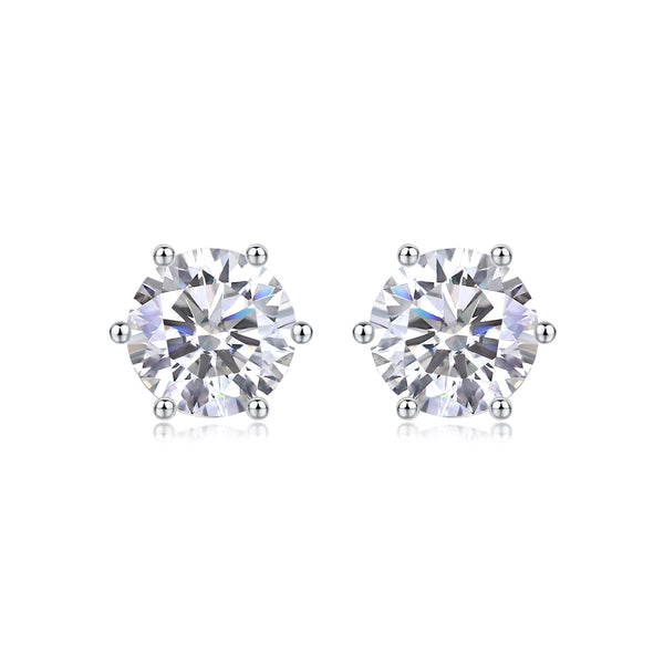 1Years Quiet Good Luxury Fashion Diamond Earrings Stud Mosan Diamond Silver Jewelry Prohibit TikTok sales - 5 - CJ