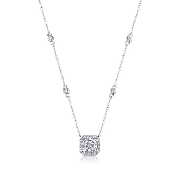 1Flower Love - A Fashionable And Luxurious Diamond Jewelry Pendant Set With 1 - carat Moissan Diamond S925 Sterling Silver And Platinum Plating Prohibit TikTok sales - 5 - cj