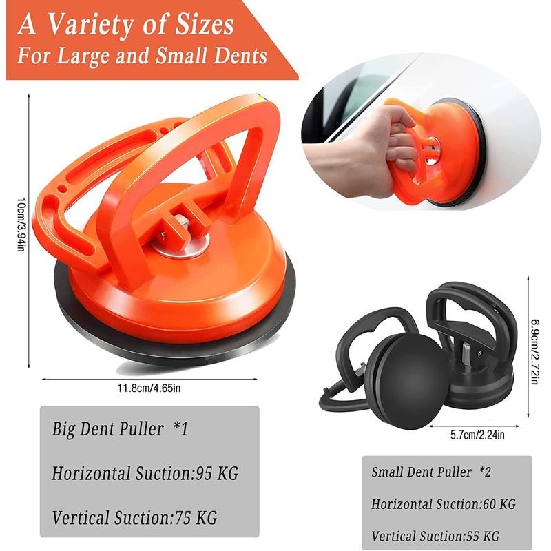 3 Pcs Dent Puller Car Body Panel Suction Cup Set Repair Removal Tool Kit  UK - 5 - cjdropshipping