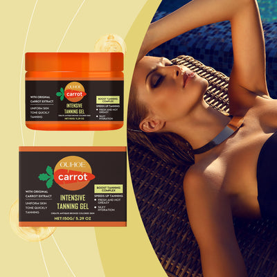 OUHOE Carrot Tanning Gel, Hydrating, Light And Easy To Absorb, Nourishing And Caring Skin Tanning Gel - 5 - CJ