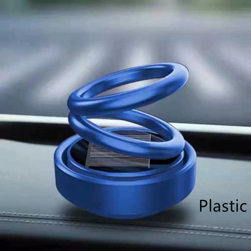 Solar Auto Rotation Car Air Freshener Perfume Seat - 0 - CJ - Blue plastic - CJQCQCQC00318 - Blue plastic