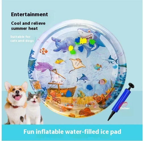 Summer Cooling Pet Water Bed Cushion Ice Pad Dog Sleeping Square Mat For Puppy Dogs Cats Pet Kennel Cool Cold - 0 - CJ - Ice pad large size - 1PCS - CJYD205849606FU