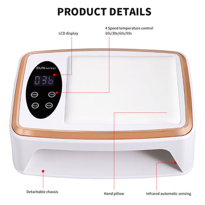 Nail Lamp, Professional Nail Dryer With 90Pcs Lamp Chips, Fast And Efficient Drying, 4 Timer Setting LED Nail Gel Lamp, For Home Salon Use - 5 - CJ