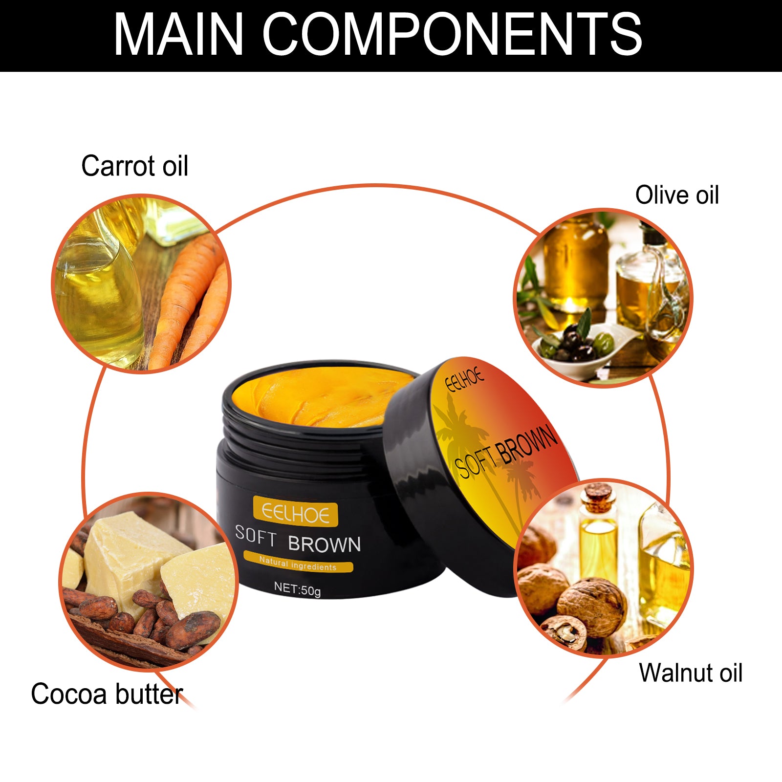 EELHOE Aloe Vera Gel Tanning Aid Cream Summer Beach Bronzing Tanning Aid Sunscreen Skin Sunburn Repair Gel - 5 - CJ