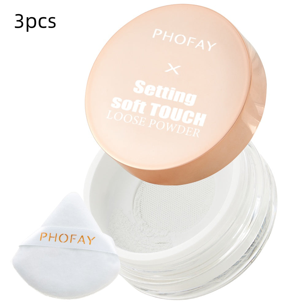 PHOFAY Setting Soft Touch Loose Powder - 4 - CJ - 3PCS - 01 - CJCZ204803311KP