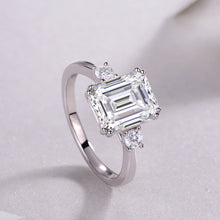 1Baguette Diamond Ring Wedding Ring Luxury Moissanite Silver Ring Prohibit TikTok sales - 5 - CJ