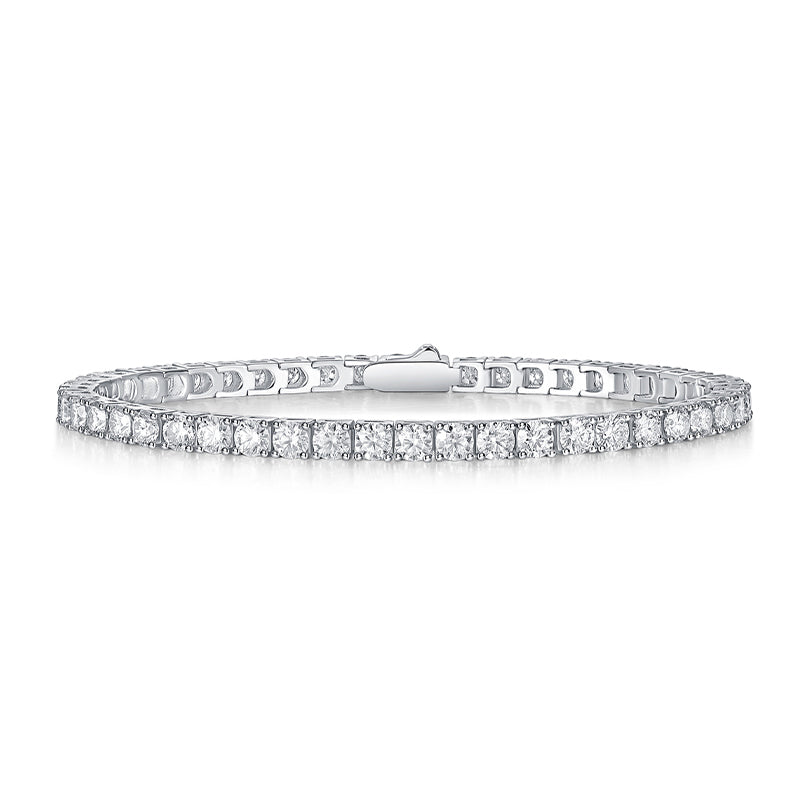 1Unique Luxury Fashion Mosan Diamond S925 Silver Bracelet Prohibit TikTok sales