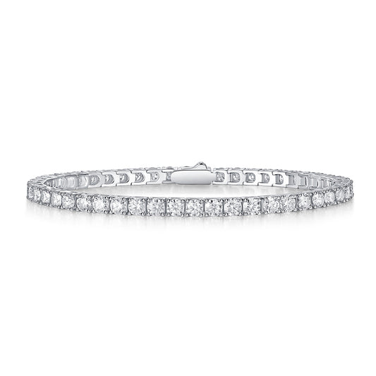 1Unique Luxury Fashion Mosan Diamond S925 Silver Bracelet Prohibit TikTok sales - 5 - CJ