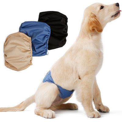 Male Dog Restraint Courtesy Belt Pet Supplie  Washable Sanitary Diapers - 0 - CJ