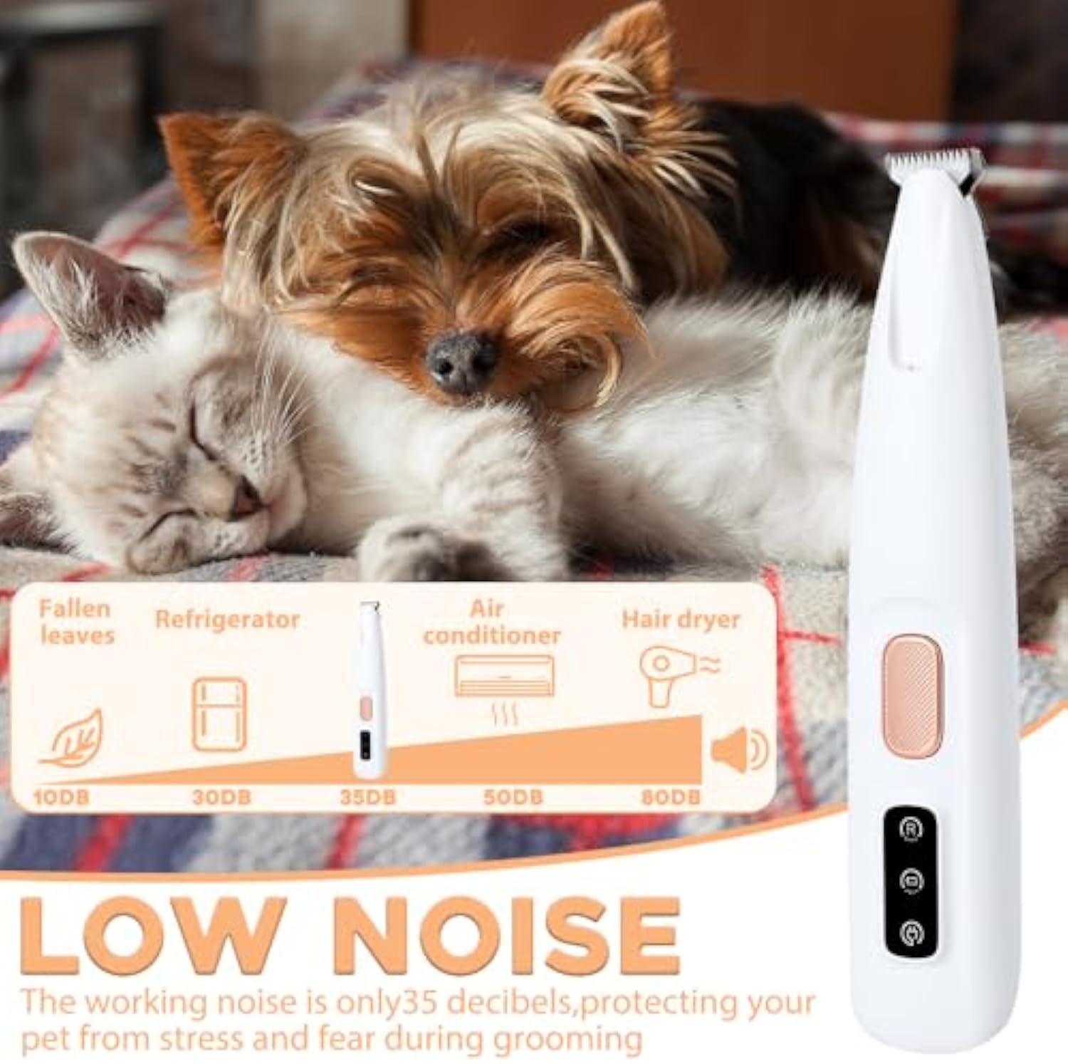 Dog Paw Trimmer Electric Dog Trimmer For Paws Pet Paws Trimmer With Led Light Rechargeable Low Noise Pet Trimmer Hair Clipper - 4 - CJ