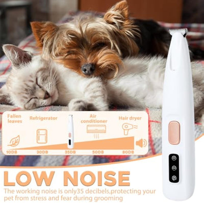 Dog Paw Trimmer Electric Dog Trimmer For Paws Pet Paws Trimmer With Led Light Rechargeable Low Noise Pet Trimmer Hair Clipper - 4 - CJ
