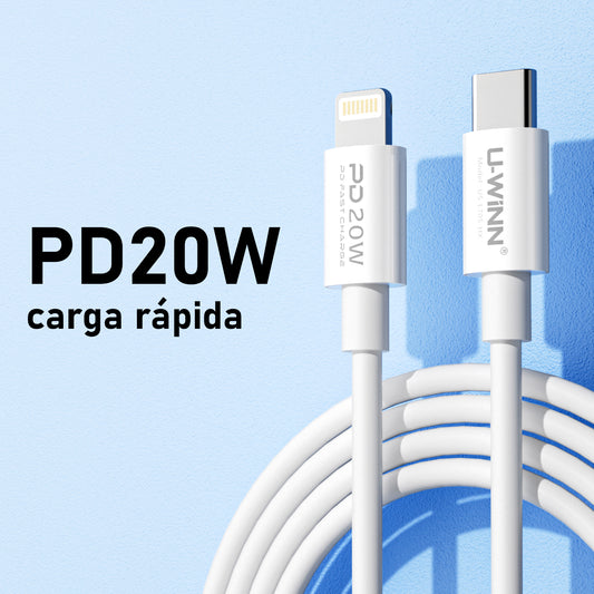 L705 USB - C To Lightning Cable PD 20W 1M White USB 3.0 UWINN - 5 - CJ