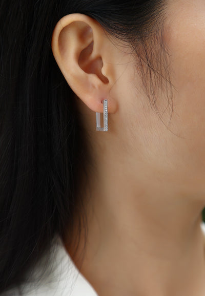 1Kokang - Fashionable And Luxurious Diamond Jewelry With Moissanite S925 Sterling Silver And Platinum - plated Stud Earrings Prohibit TikTok sales - 5 - cjdropshipping
