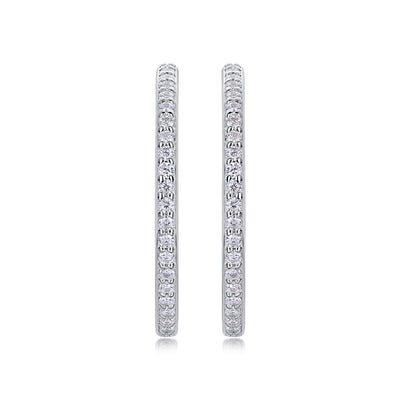 1Ribbon - Square Moissanite S925 Sterling Silver Earrings With Platinum - plated Stud Earrings, A Fashionable And Luxurious Diamond Jewelry Accessory Prohibit TikTok sales - 5 - cjdropshipping