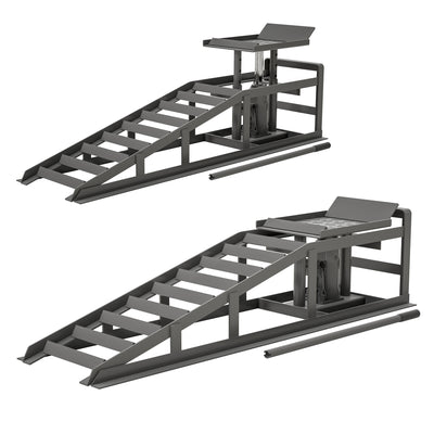 2 Pack Hydraulic Car Ramps 5T 11000lbs Low Profile Car Lift Service Ramps Truck Trailer Garage,Height Hydraulic Vehicle Ramps - 5 - CJ