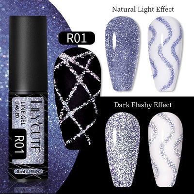 Nail Gel With A Glittery Brushed Finish And Reflective Sequins - 0 - CJ