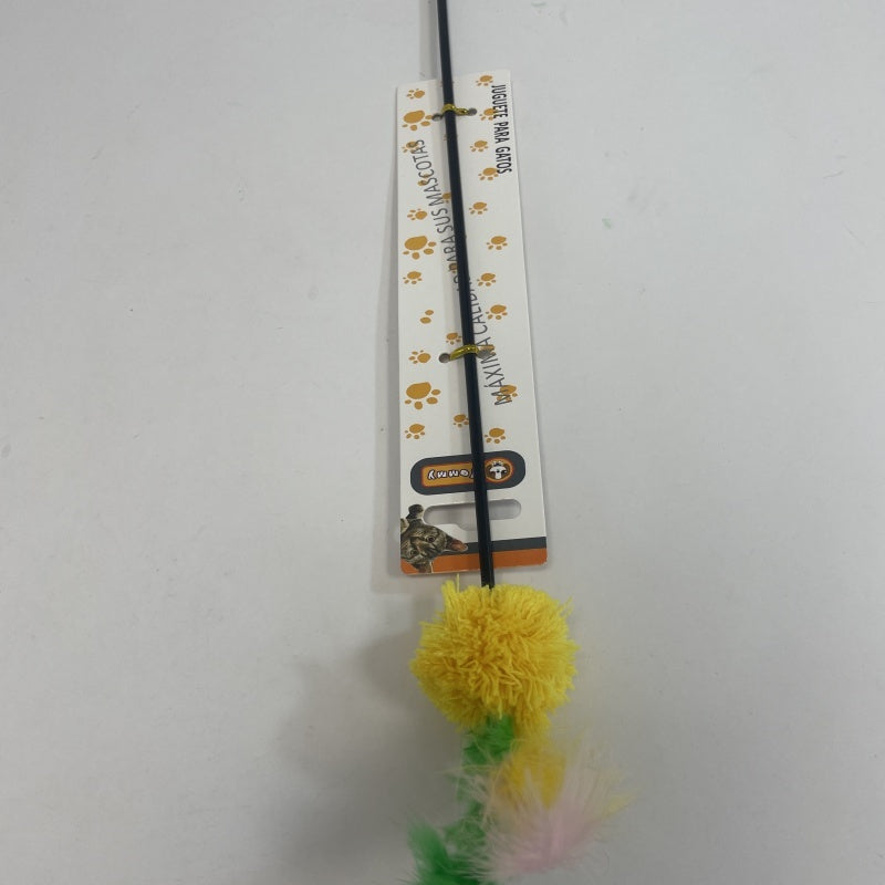 Colorful Feather Ball Cat Toy