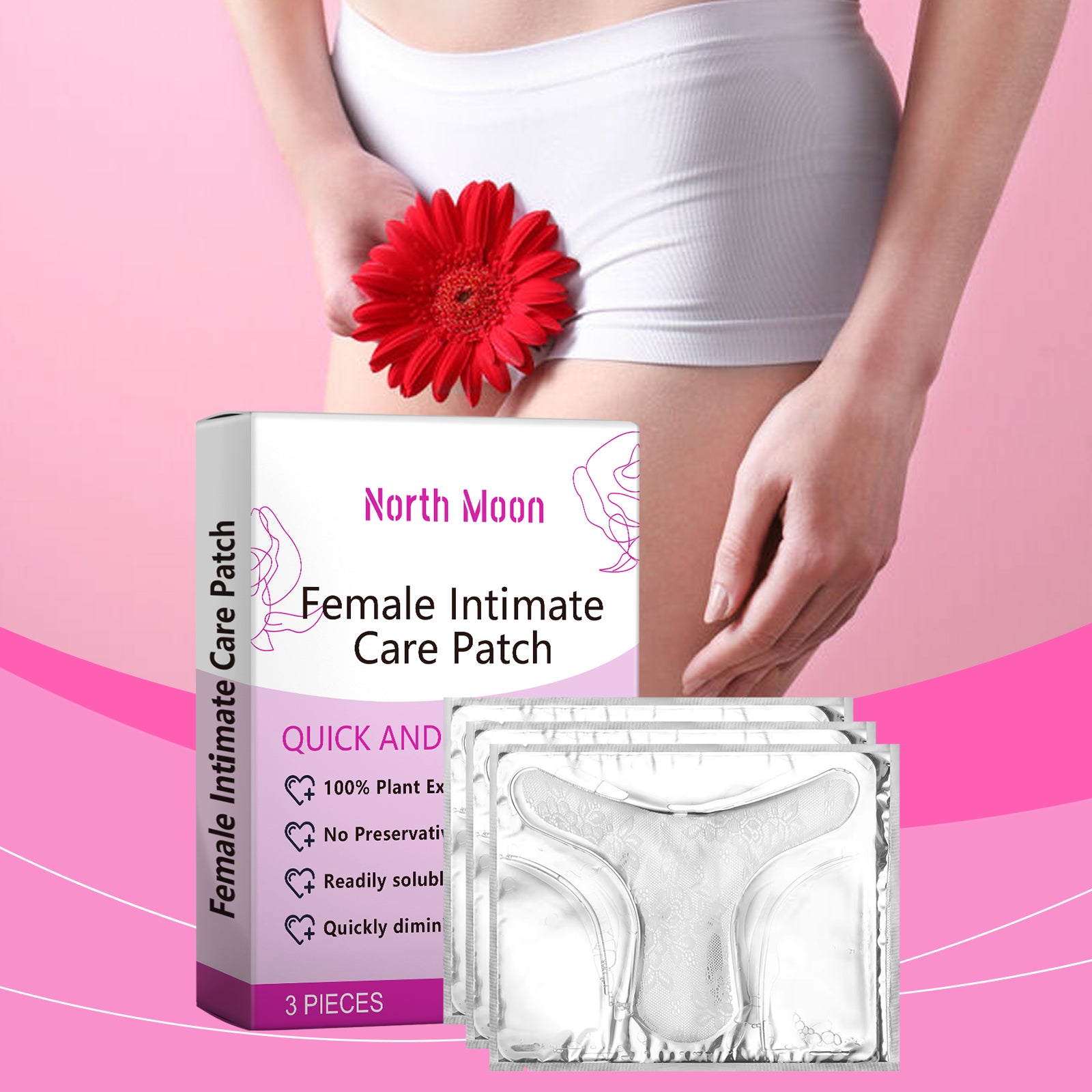 North Moon Feminine Care Patch Gently Cleans And Restores Nourishing, Hydrating, Tender Skin And Body Care - 5 - CJ