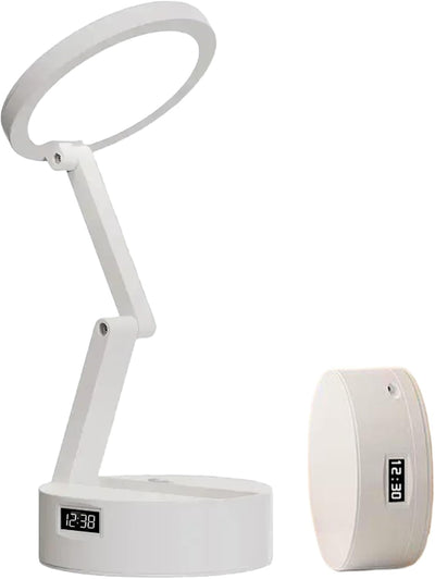 Foldable Book Lamp With LED Clock & Touch Control Night Light For Office, Bedroom, Study - 5 - CJ