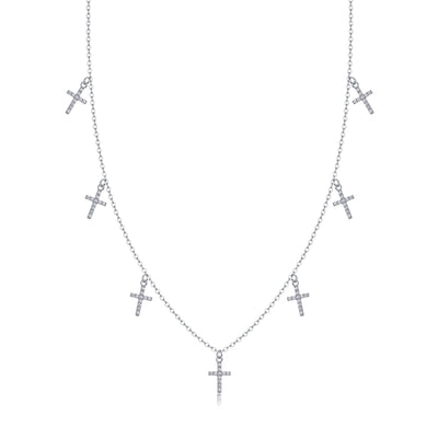 1Holy Light Cross - A Fashionable And Luxurious Diamond Jewelry Pendant Set With Moissanite S925 Sterling Silver And Platinum Plating Prohibit TikTok sales - 5 - cj