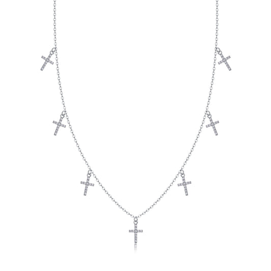 1Holy Light Cross - A Fashionable And Luxurious Diamond Jewelry Pendant Set With Moissanite S925 Sterling Silver And Platinum Plating Prohibit TikTok sales - 5 - cj