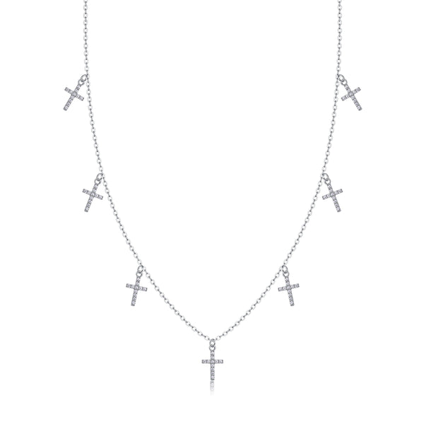 1Holy Light Cross - A Fashionable And Luxurious Diamond Jewelry Pendant Set With Moissanite S925 Sterling Silver And Platinum Plating Prohibit TikTok sales - 5 - cj