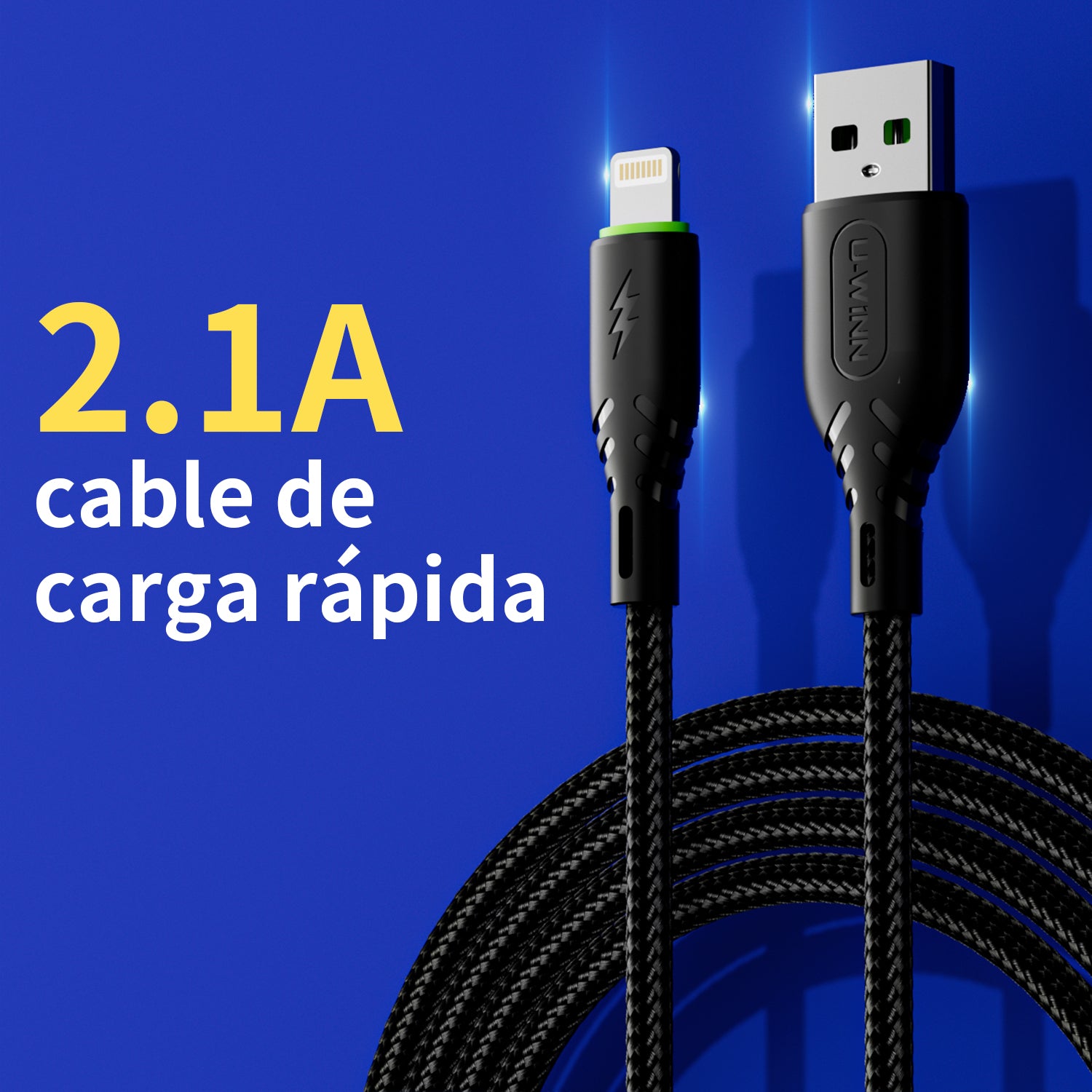 L201 Lightning Cable 2.1A 1M Black USB 3.0 UWINN - 5 - CJ