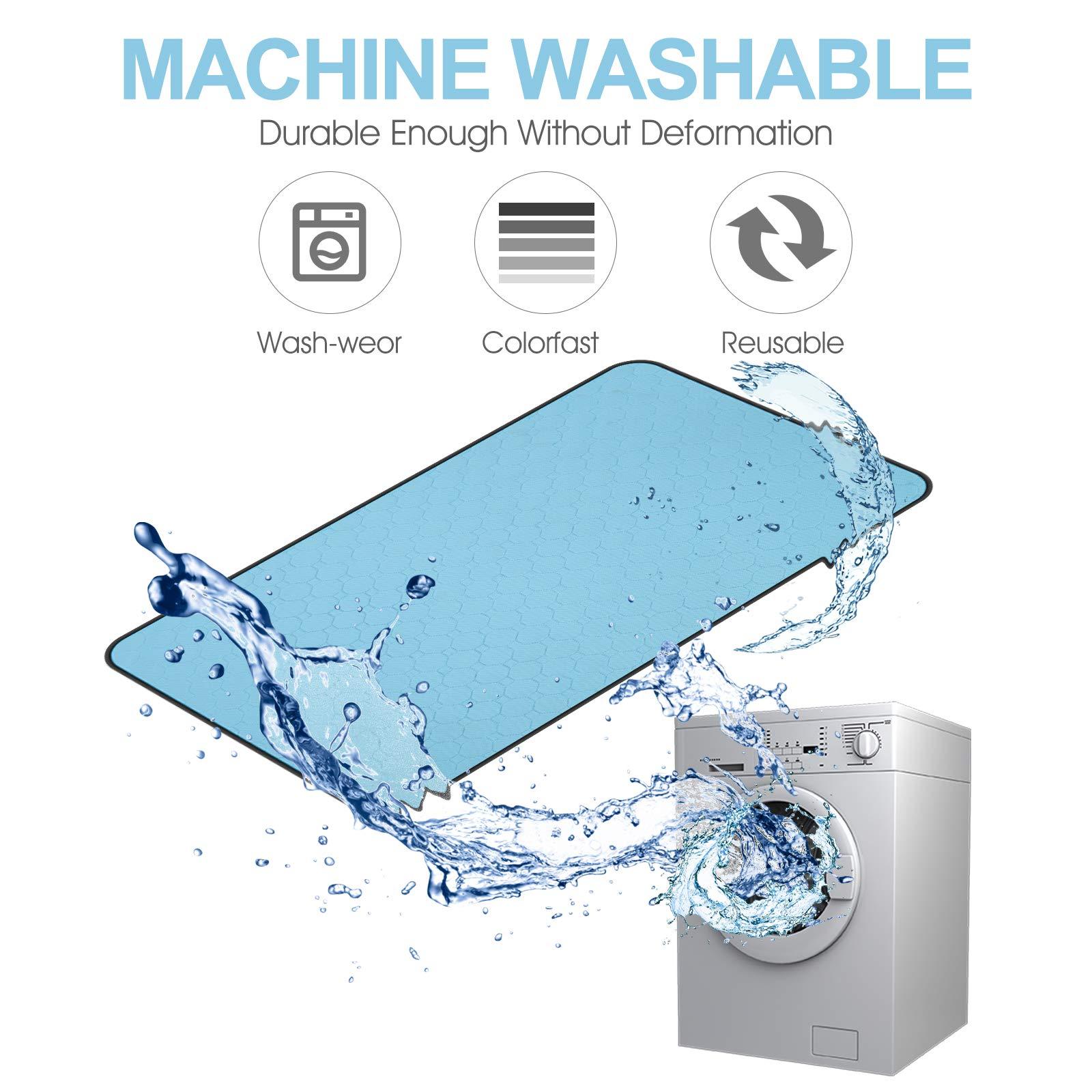 Washable Dog Urine Pad, Waterproof Toilet Training Mat For Dogs, 89.5 X 59.2 Cm - 34.5 In X 23 In, Washable Urine Pad Non - Slip Diaper Pad, For Puppies And Cats, 2 Packs - 5 - CJ