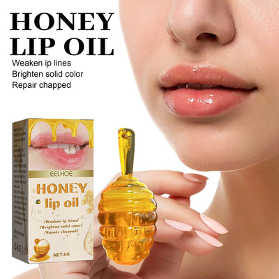 EELHOE Honey Lip Oil, Reduces Lip Lines, Prevents Cracking And Peeling, Moisturizing Lip Care Oil. - 5.0 - CJ