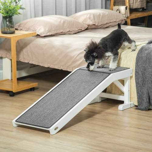Ramp For Dog Bed, Pet Ramp For Dog With Non - slip Carpet And Top Platform - 5 - CJ