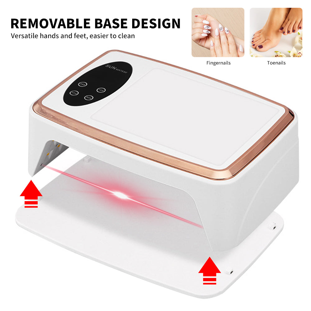 Nail Lamp, Professional Nail Dryer With 90Pcs Lamp Chips, Fast And Efficient Drying, 4 Timer Setting LED Nail Gel Lamp, For Home Salon Use - 5 - CJ