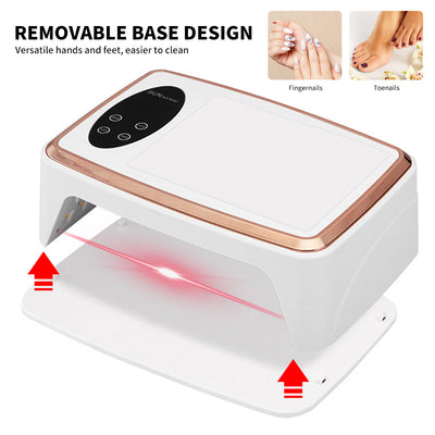 Nail Lamp, Professional Nail Dryer With 90Pcs Lamp Chips, Fast And Efficient Drying, 4 Timer Setting LED Nail Gel Lamp, For Home Salon Use - 5 - CJ