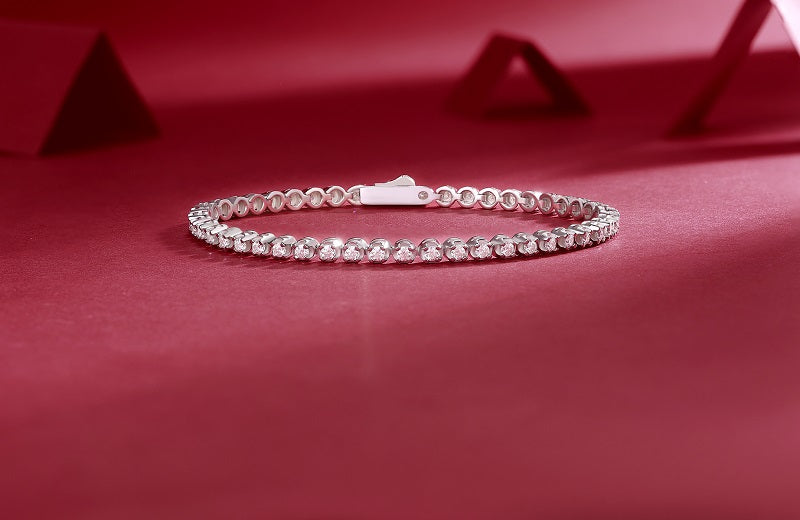 1Starlight Luxury Fashion Mosan Diamond S925 Silver Bracelet Prohibit TikTok sales - 5 - CJ