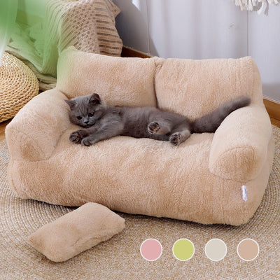 Luxury Cat Bed Sofa Winter Warm Cat Nest Pet Bed For Small Medium Dogs Cats Comfortable Plush Puppy Bed Pet Supplies - 0 - CJ