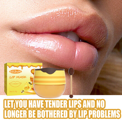 EELHOE Honey Lip Mask Moisturizing Exfoliating Lip Care Bee Lipstick - 5 - CJ