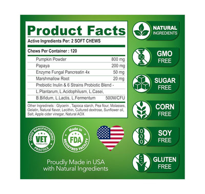Youmile Probiotics For Dogs Soft Chews For Seasonal Allergies, Gut, And Digestive Health. Vet - Reviewed, Premium - Quality Ingredients - Supplements Dog  Vitamin Hip  And  Joint  Supplement - 5 - CJ