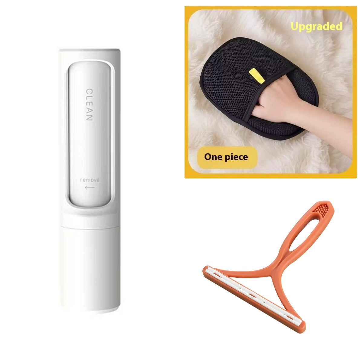 2 - 1 Reusable Pet Hair Remover Brush Lint Roller Portable Effective Self Cleaning Tool for Cat Dog Fur Hair Dust Removal Brush - 0 - CJ