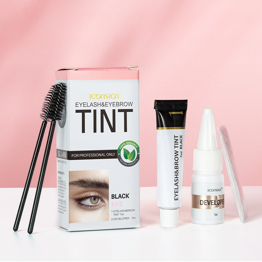 ICONSIGN Eyelash Eyebrow Dye Tint Kit Brow Lamination Mascara Lift Tinting Tattoo Dye Eyes Makeup Tools - 5.0 - CJ