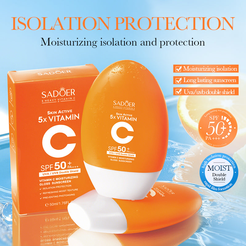 SADOER Vitamin C Moisturizing Glossy Sunscreen SPF50 PA 50ml - 4 - CJ