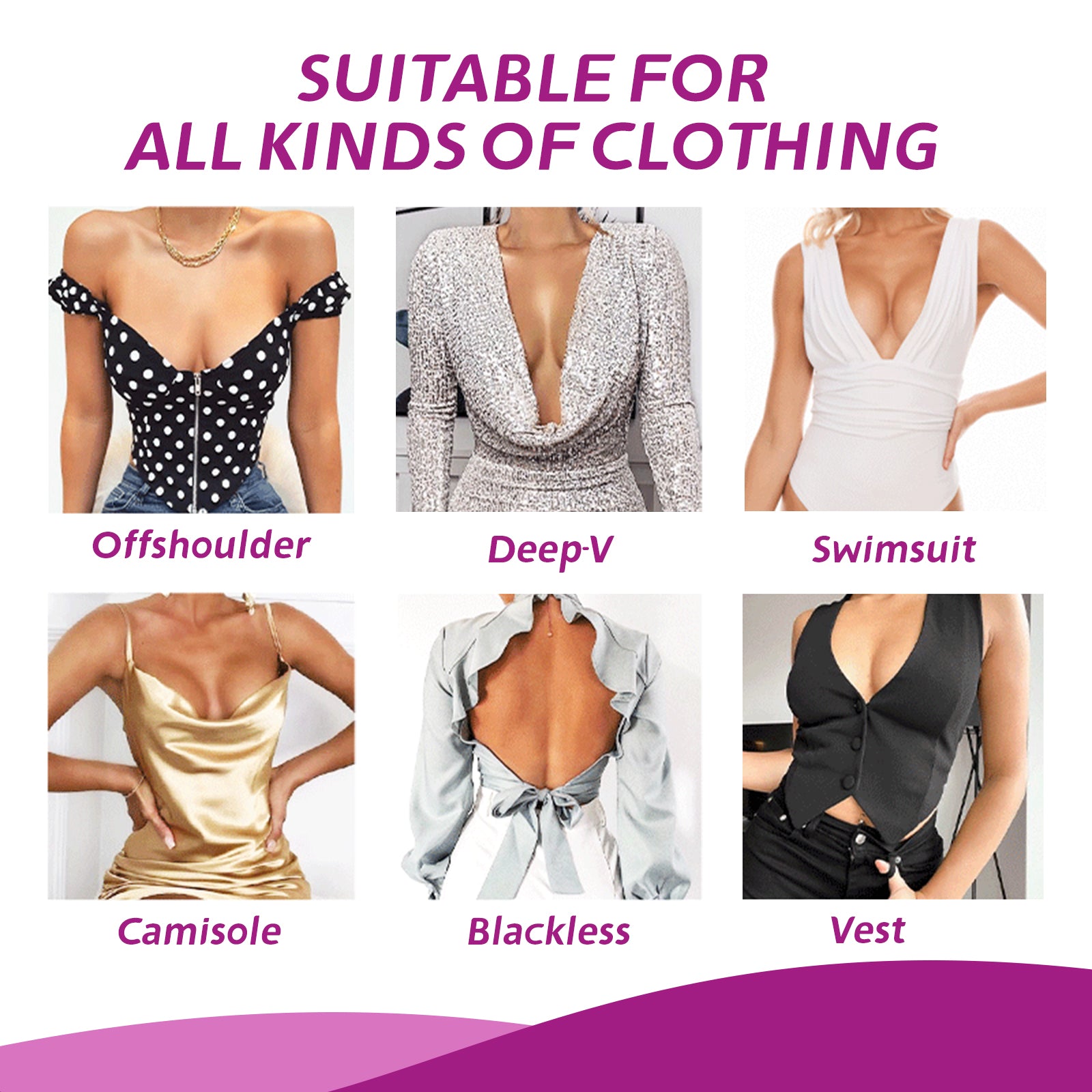 Jaysuing Invisible Chest Lift Gather Your Chest To Prevent Exposure And Sag Breathable Invisible Chest Lift Bandage - 5 - CJ