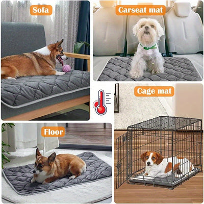 Cat Dog Non - Slip Mat, Extra Warm Thermal Pet Pad Self - Heating Cat Mat Warm Thermal Pet Pad Washable Dog Crate Pad Heat Dog Cat Bed Mat Blanket Non - Slip - 5 - CJ