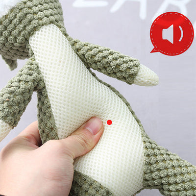 Plush Cartoon Puppy Dog Toy Pet Dog Chew Squeak Toys For Small Dogs Teeth Grinding Pet Products Dog Accessories - 5 - CJ