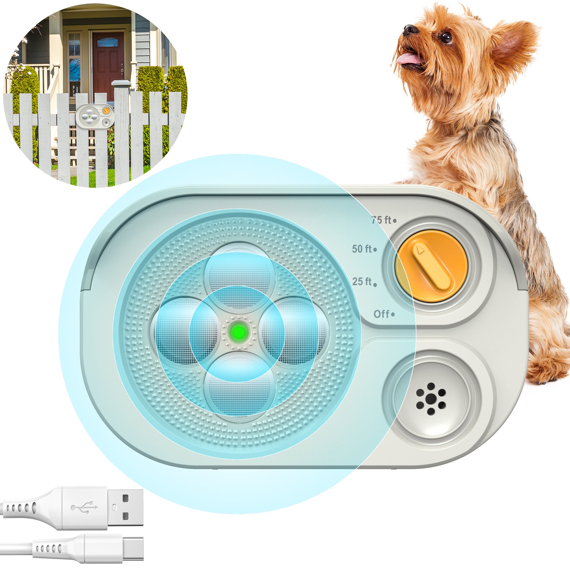 Automatic Ultrasonic Bark Stopping And Dog Training Device - 0 - CJ