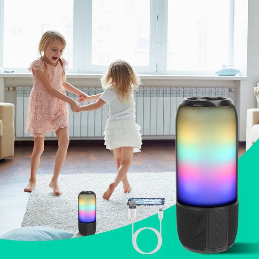 1Pc Wireless Portable Speaker Loud Stereo Speaker With 6 Color Changing Lights Radio Party TWS Speaker For Home Outdoor Travelling - 5 - CJ